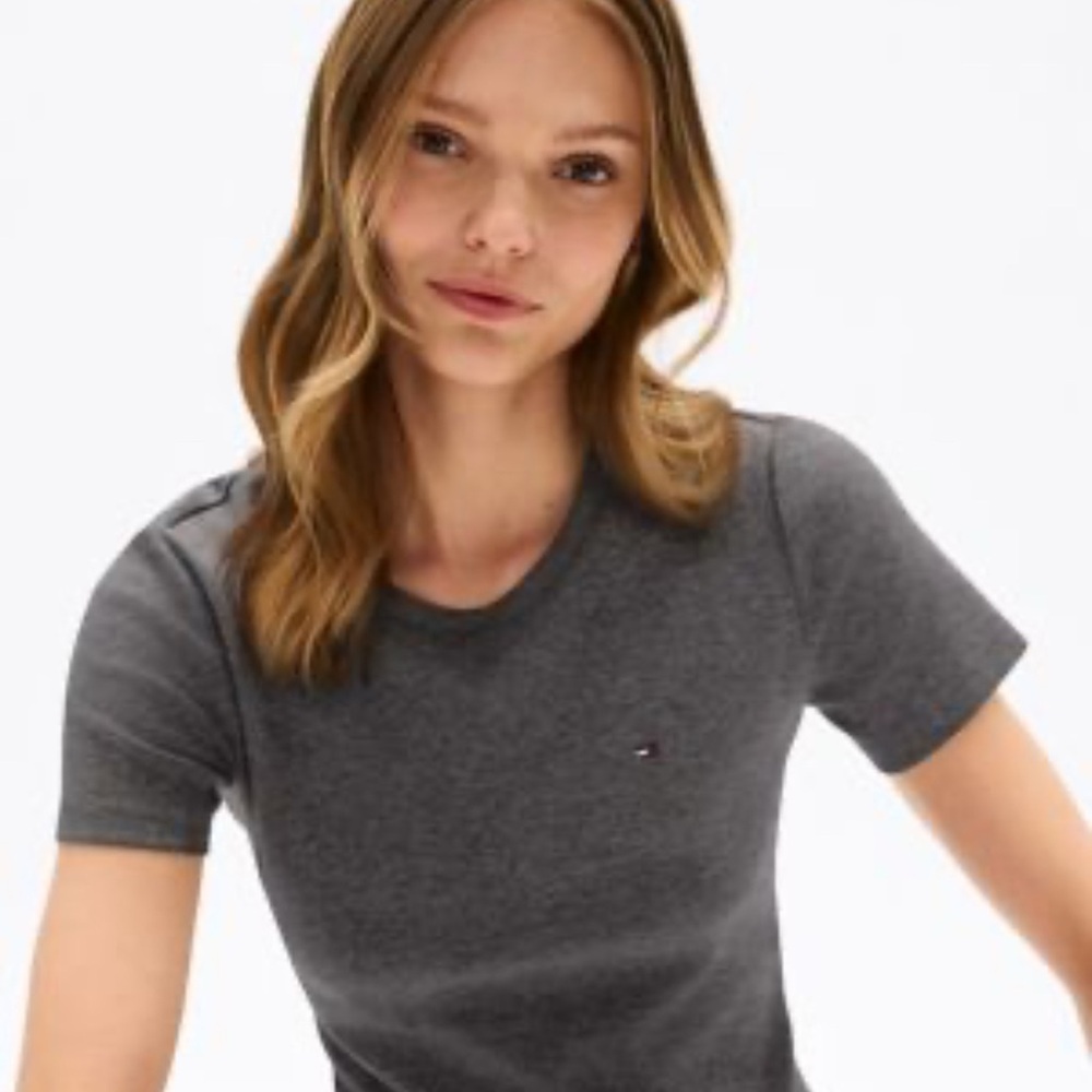 Tommy Hilfiger Charcoal Crewneck Tee